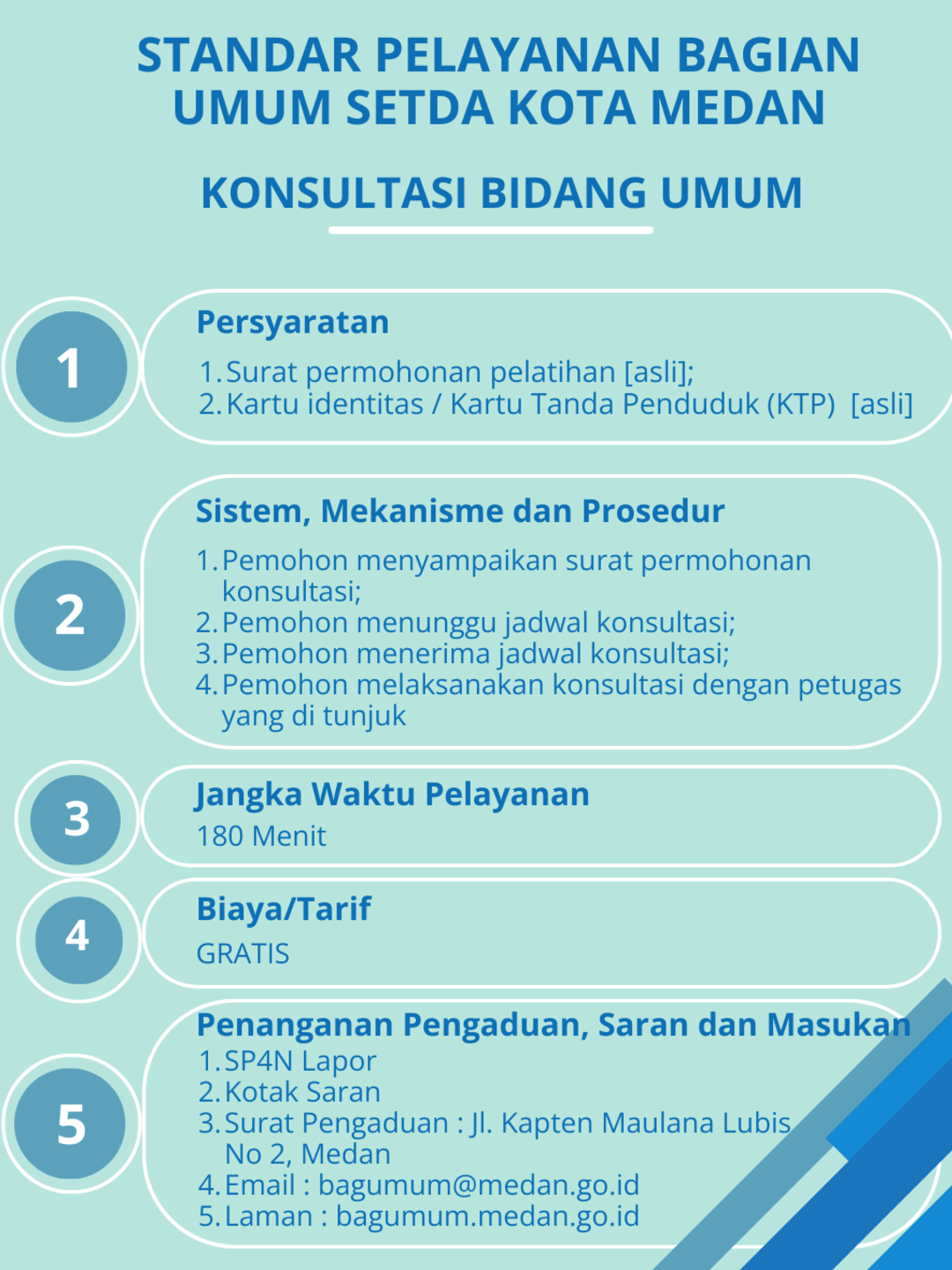 Standar Pelayanan Konsultasi Bidang Umum